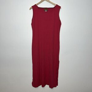 Pussers West Indies Red Long Dress Silk Blend Size Large